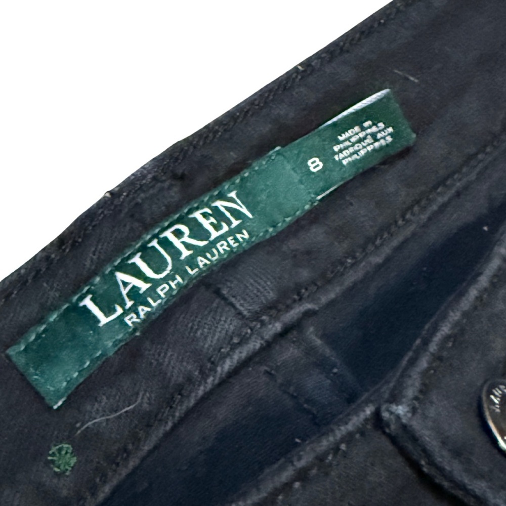 Lauren Ralph Lauren Black Modern Straight Curvy Pants Womens 8 Workwear - Picture 3 of 10